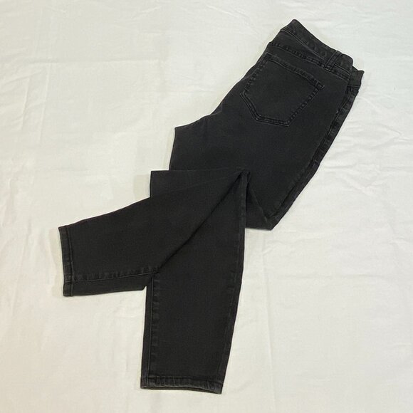 Lane Bryant High Rise Straight Leg Stretch Denim Jeans Black 12 - Picture 9 of 11
